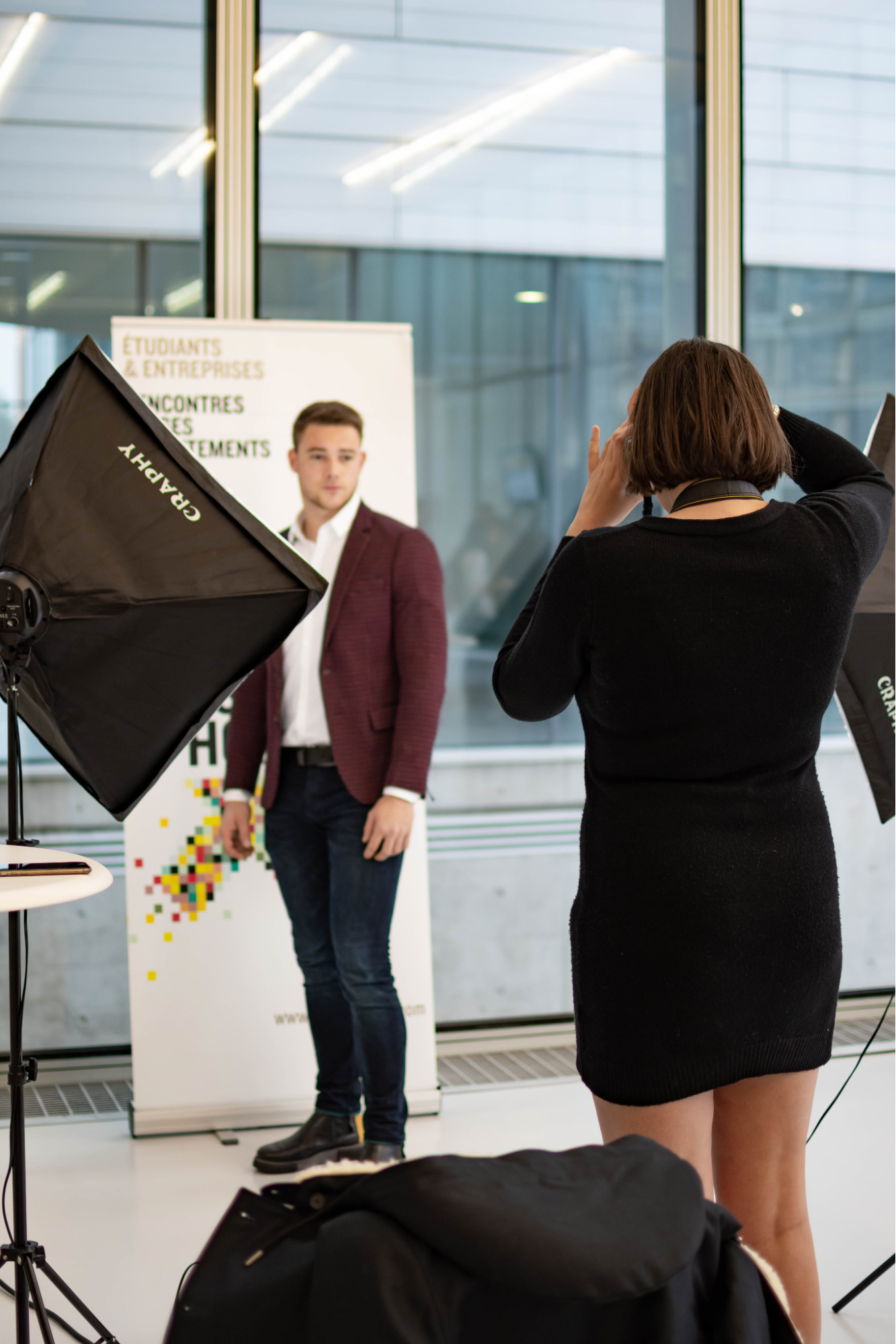 Stand de photographies professionnelles